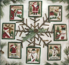 Stickvorlage The Prairie Schooler - Santas & Snowmen