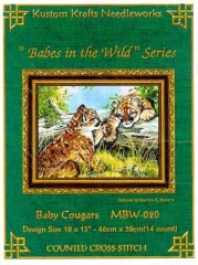 Stickvorlage Kustom Krafts - Baby Cougars