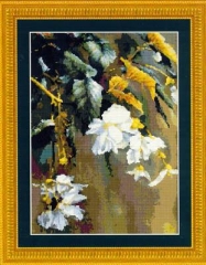 Stickvorlage Kustom Krafts - Cascading Begonia