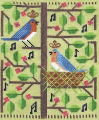 Stickvorlage Artful Offerings Bluebird Rhapsody