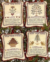 Stickvorlage Blue Ribbon Designs - Christmas Wishes III