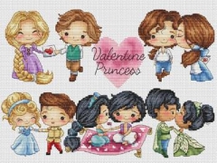Stickvorlage Les Petites Croix De Lucie - Valentine Princess