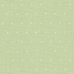 Zweigart Murano Meterware 32ct - Farbe 6349 Mini Dots grün-weiß