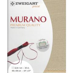 Zweigart Murano 32ct - Farbe 7211 natur-iriseé (Precut 48x68 cm)