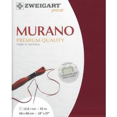Zweigart Murano 32ct - Farbe 9060 burgund (Precut 48x68 cm)