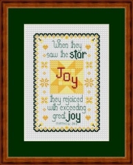 Stickvorlage Happiness Is Heartmade - Exceeding Great Joy