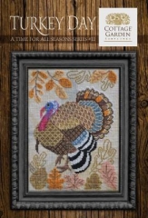 Stickvorlage Cottage Garden Samplings - Time For All Seasons 11 Turkey Day