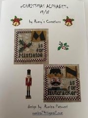 Stickvorlage Romy's Creations - Christmas Alphabet - M & N