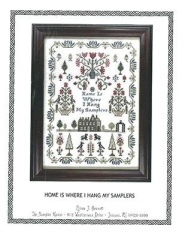 Stickvorlage The Sampler House - Home Is Where I Hang My Samplers 