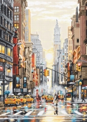 Leti Stitch Stickpackung - Sunset on 5th Avenue