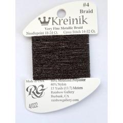 #4 022 Brown - Kreinik 4 Very Fine Braid