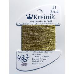 Kreinik Very Fine Braid #4 028 – Citron