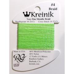 Kreinik Very Fine Braid #4 053F – Glow-In-The-Dark Lime