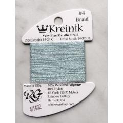 #4 1432 Blue Ice - Kreinik 4 Very Fine Braid