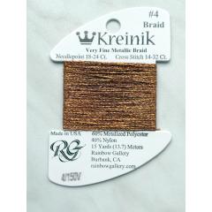 #4 150V Vintage Amber - Kreinik 4 Very Fine Braid