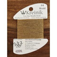 Kreinik #4 202HL - Aztec Gold High Lustre