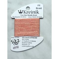 #4 9192 Light Peach - Kreinik 4 Very Fine Braid