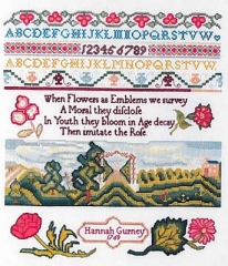 Stickvorlage Queenstown Sampler Designs - Hannah Gurney 1769