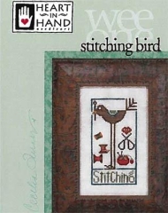Stickvorlage Heart In Hand Needleart - Wee One: Stitching Bird