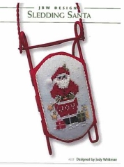 Stickvorlage JBW Designs - Sledding Santa