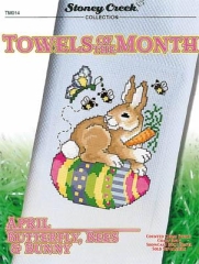 Stickvorlage Stoney Creek Collection - Towels Of The Month April