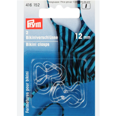 Bikini-Verschluß transparent Ø 12 mm - Prym