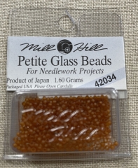 Mill Hill Seed-Petite Beads - 42034 Matte Pumpkin Ø 1,5 mm