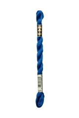 DMC Perlgarn Stärke 5 - 25m - 825 blau dunkel