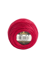 DMC Perlgarn Stärke 8 - 80 m – 304 rot mittel