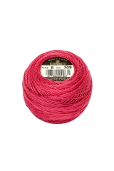 DMC Perlgarn Stärke 8 - 80 m – 309 rosa dunkel