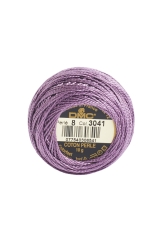 DMC Perlgarn Stärke 8 - 80 m – 3041 antikviolett mittel