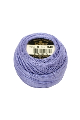 DMC Perlgarn Stärke 8 - 80 m – 340 blauviolett mittel