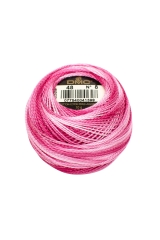 DMC Perlgarn Stärke 8 - 80 m – 48 babyrosa multicolor