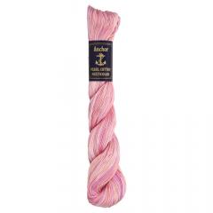 Anchor Perlgarn Stärke 5 - 50g Farbe 1320 rosa multicolor - 198m