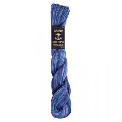 Anchor Perlgarn 5 - 50g Strang - 1349 dunkelblau multicolor