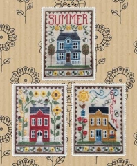 Stickvorlage Waxing Moon Designs - Summer House Trio