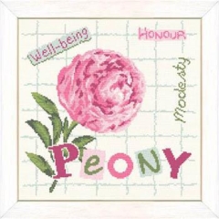 Stickvorlage Lilipoints - Peony