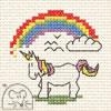 Stickpackung Mouseloft - Unicorn with Rainbow Ø 6,4 cm