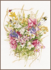 Lanarte Stickpackung - Sommerblumen
