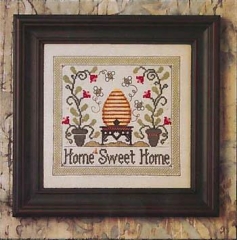 Stickvorlage The Bee Cottage - Home Sweet Home