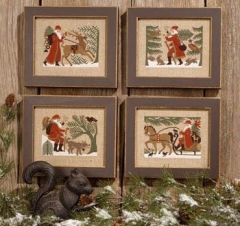Stickvorlage The Prairie Schooler - Woodland Santas