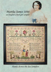 Stickvorlage Hands Across The Sea Samplers - Martha James 1844