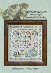 Stickvorlage Hands Across The Sea Samplers - Jane Banister 1855