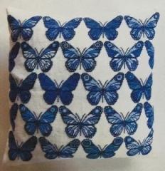 Fremme Stickpackung - Kissen Schmetterlinge 40x40 cm