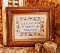 Stickvorlage Homespun Elegance Ltd - Kindly Welcome