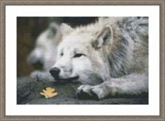 Stickvorlage Kustom Krafts - Lounging Wolf