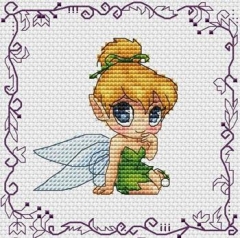 Stickvorlage Les Petites Croix De Lucie - Baby Princess Tinker Bell