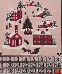 Stickvorlage Twin Peak Primitives - Christmas Advent Calendar