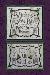Stickvorlage Waxing Moon Designs - Witches' Brew Pub