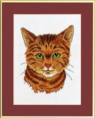 Eva Rosenstand Stickpackung - Rote Katze (Ausverkauf)